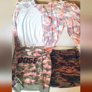 Camo Outfits For Girls Size 10 Size 12 Girls Camo Print! 5 Pieces Total!